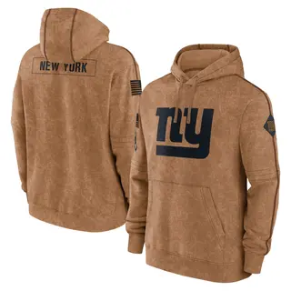 New York Giants Men's 2023 Salute to Service Club Pullover Hoodie - Brown