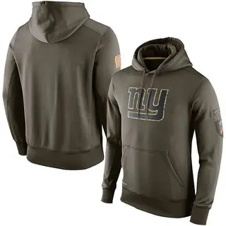 New York Giants Men's Salute to Service KO Performance Hoodie - Olive