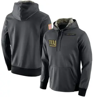 New York Giants Men's Salute to Service Player Performance Hoodie - Anthracite