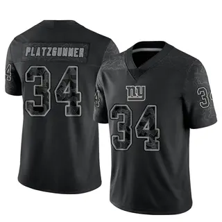 New York Giants Men's Sandro Platzgummer Limited Reflective Jersey - Black