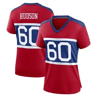 New York Giants Women's Bryan Hudson Game Century Alternate Jersey - Red