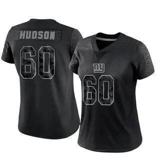 New York Giants Women's Bryan Hudson Limited Reflective Jersey - Black