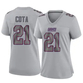 New York Giants Women's Chase Cota Game Atmosphere Fashion Jersey - Gray