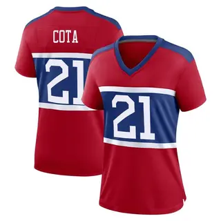 New York Giants Women's Chase Cota Game Century Alternate Jersey - Red