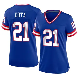 New York Giants Women's Chase Cota Game Classic Jersey - Royal