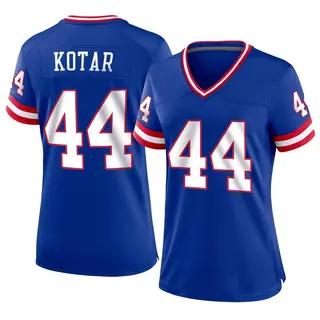 New York Giants Women's Doug Kotar Game Classic Jersey - Royal