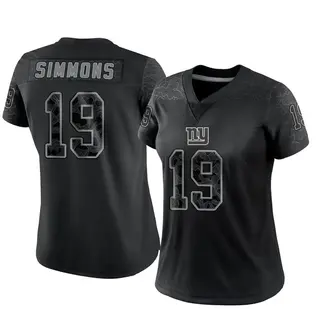 New York Giants Women's Isaiah Simmons Limited Reflective Jersey - Black