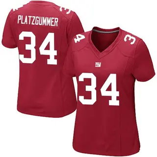 New York Giants Women's Sandro Platzgummer Game Alternate Jersey - Red