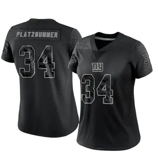 New York Giants Women's Sandro Platzgummer Limited Reflective Jersey - Black