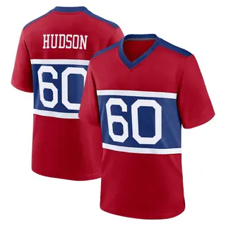 New York Giants Youth Bryan Hudson Game Century Alternate Jersey - Red