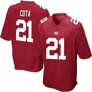 New York Giants Youth Chase Cota Game Alternate Jersey - Red