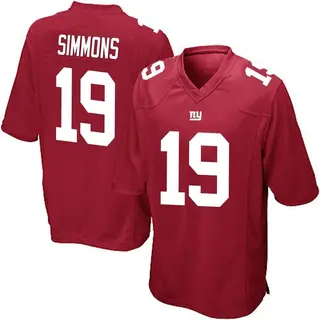 New York Giants Youth Isaiah Simmons Game Alternate Jersey - Red