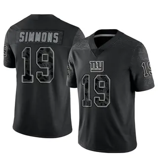 New York Giants Youth Isaiah Simmons Limited Reflective Jersey - Black