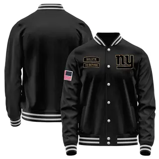 New York Giants Youth Salute to Service Sideline Performance Jacket - Black