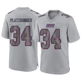 New York Giants Youth Sandro Platzgummer Game Atmosphere Fashion Jersey - Gray