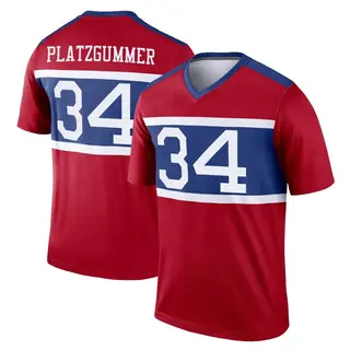 New York Giants Youth Sandro Platzgummer Legend Century Alternate Jersey - Red