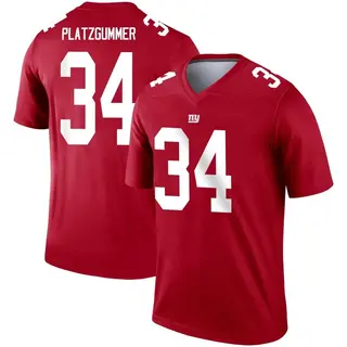 New York Giants Youth Sandro Platzgummer Legend Inverted Jersey - Red