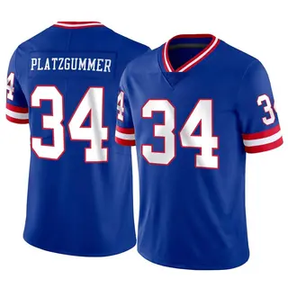 New York Giants Youth Sandro Platzgummer Limited Classic Vapor Jersey